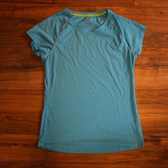 Champion Bright Baby Blue Semi Fitted Active Tee - Picture 4 of 4